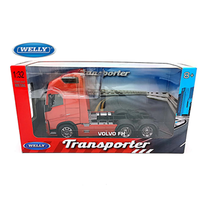 اسباب بازی ماشین فلزی ولوو سه محوره مقیاس 1:32 مدلWELLY Volvo FH_اسباب بازی